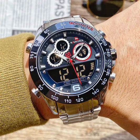 NAVIFORCE NF 9188 BLACK SILVER