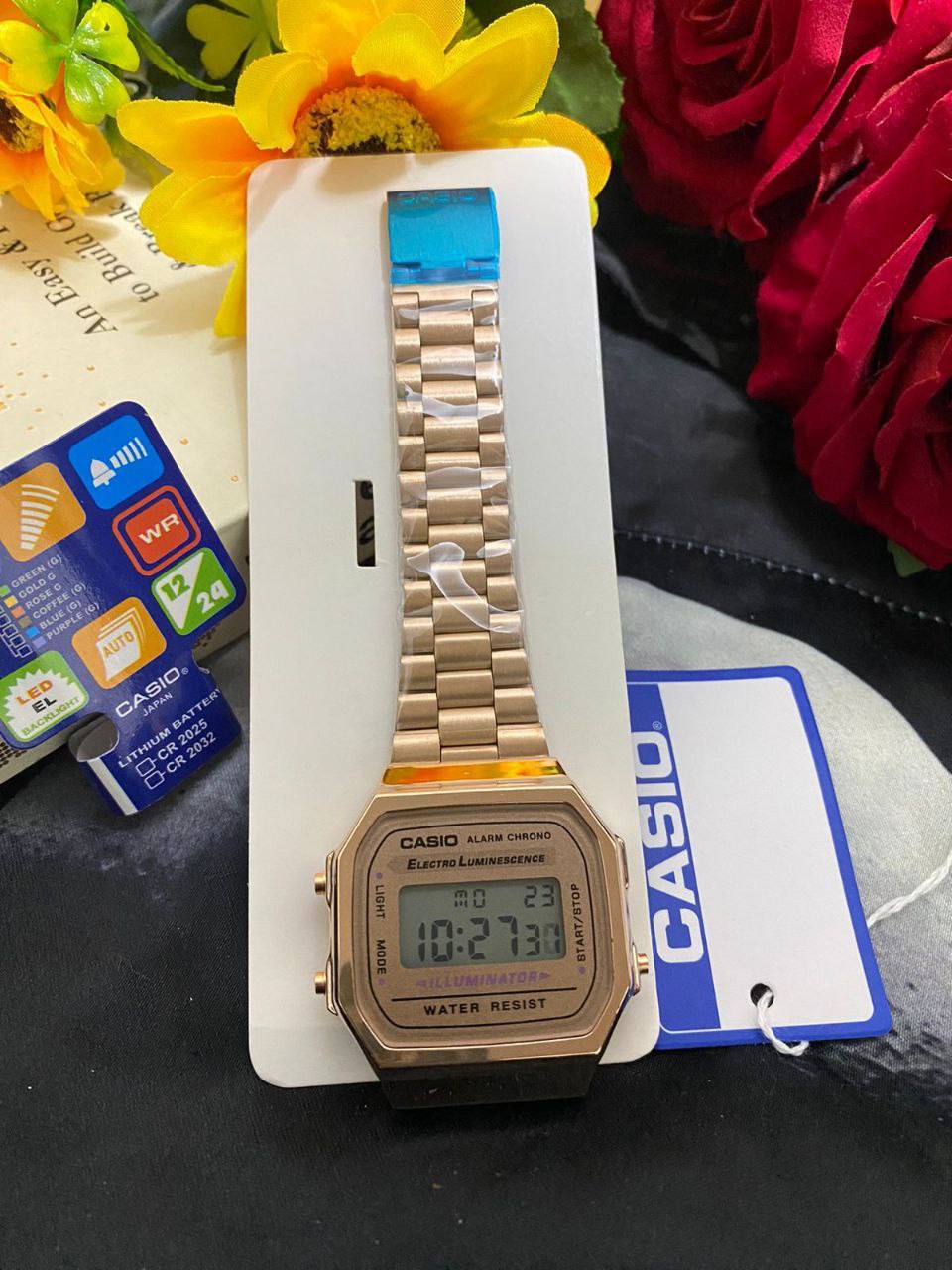 CASIO DIGITAL BLACK GOLD SILVER GOLD ROSE GOLD GOLD YELLOW