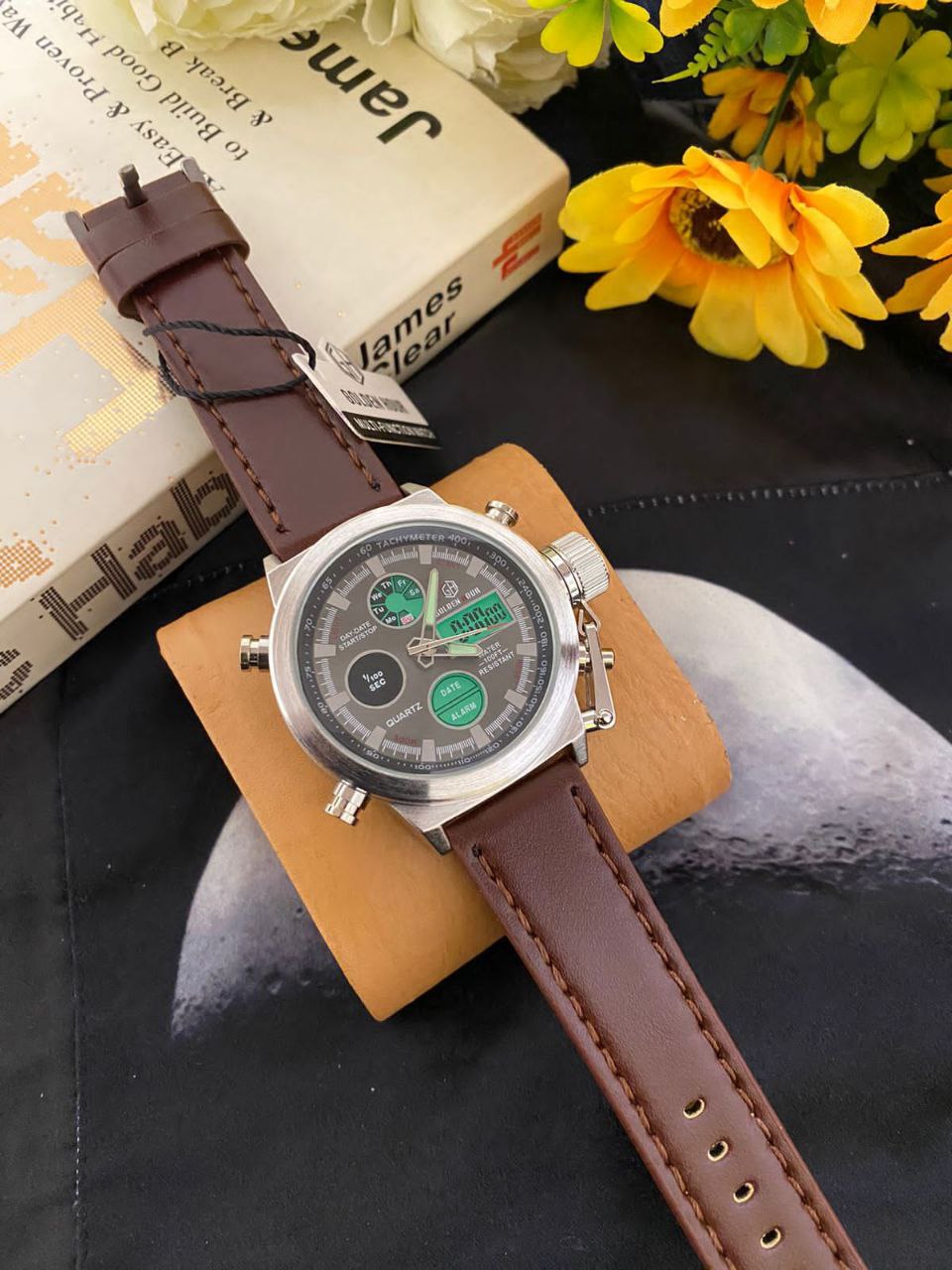 FOSSIL CHRONOGRAPH DATE DISPLAY