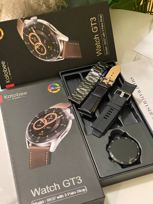 NEW SMARTWATCH KALOBEE SK37 -3pair straps