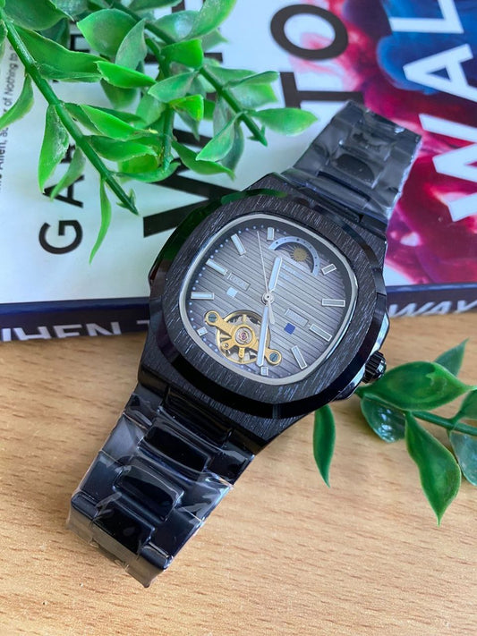 AUTOMATIC PATEK PHILIPPE TOURBILLON MACHINE STAINLESS STEEL WATER RESISTANT