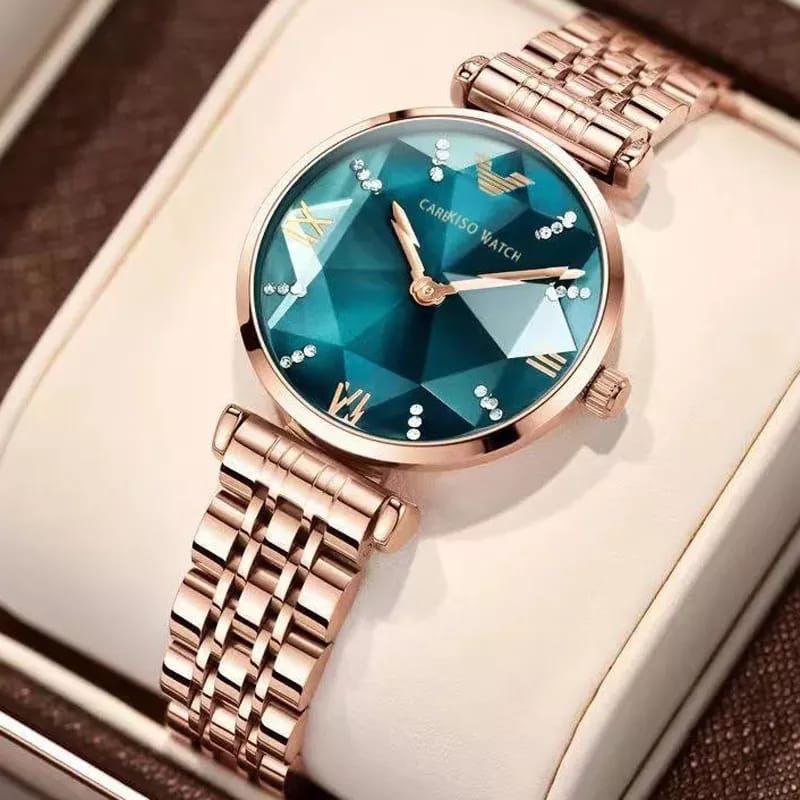 LADIES WATCH WITH BRANDED BOX ROSE BLUE ROSE RED ROSE WHITE