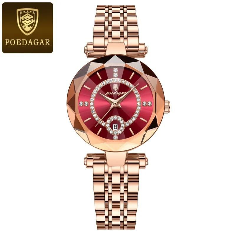 POEDAGAR LADIES WATCH DATE DISPLAY WATER RESISTANT