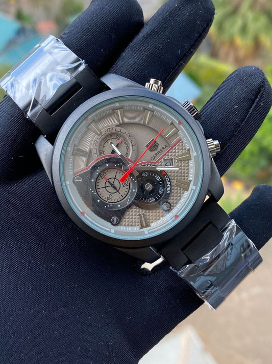 CARRERA CR7 STAINLESS STEEL WATER RESISTANT BATTERY POWERED DATE DISPLAY