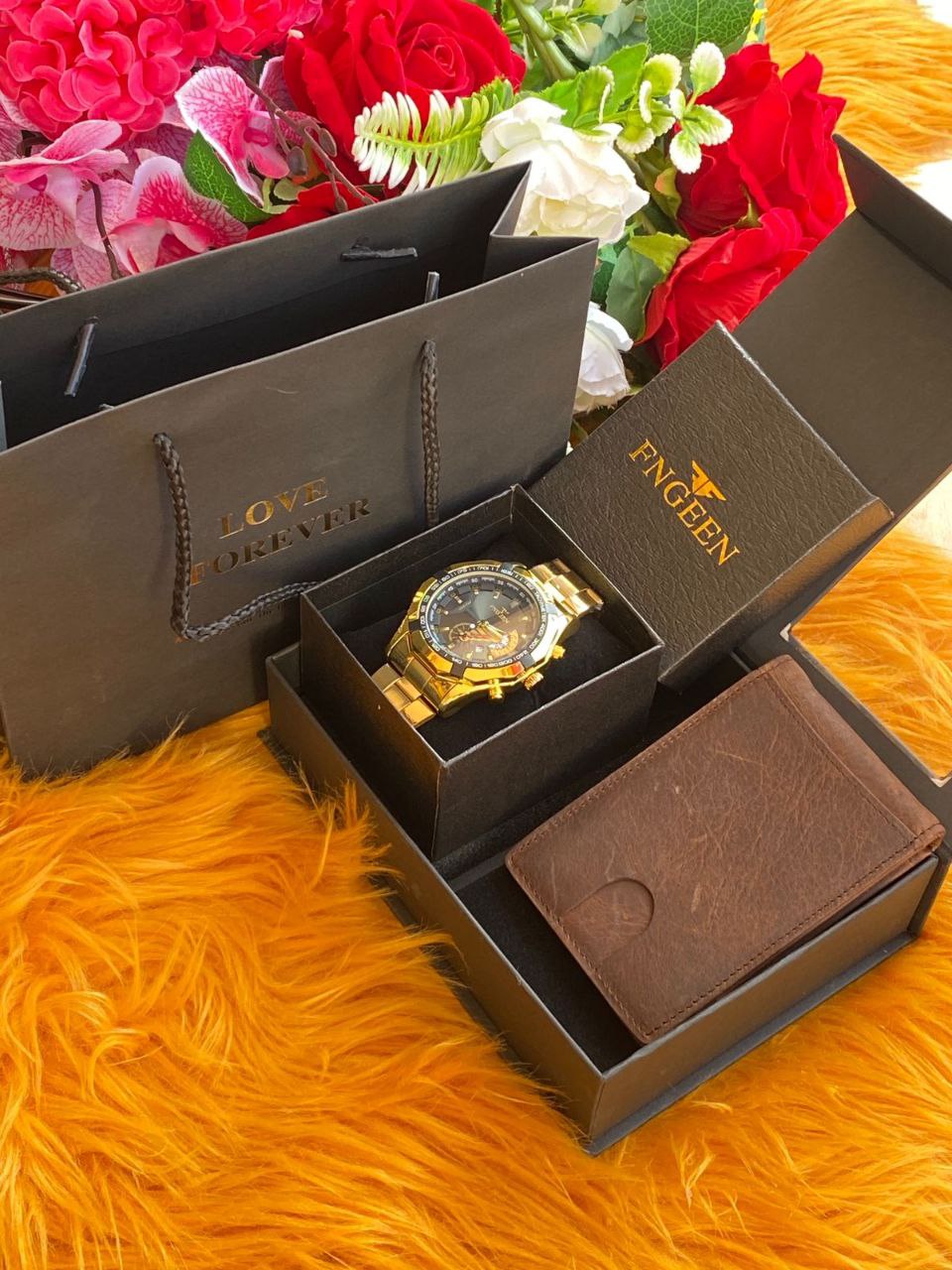 ⌚MEN GIFT PACKAGES⌚ WATCH WALLET BAG&BOX KINDLY NOTE THIS PACKAGE CAN BE COMBINED WITH ANY ROLEX,POEDAGAR,SWISH,CASIO,FNGEEN, MEN WATCHES & ANY WALLET BRAND