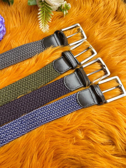 WOOVEN BELTS STRETCHING DURABLE UNISEX