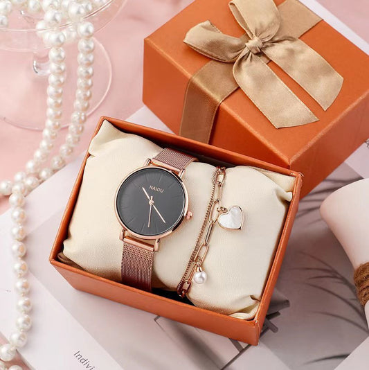 ⌚LADIES COMBO SET (INCLUSIVE OF BOX) WATCH BRACELET BOX