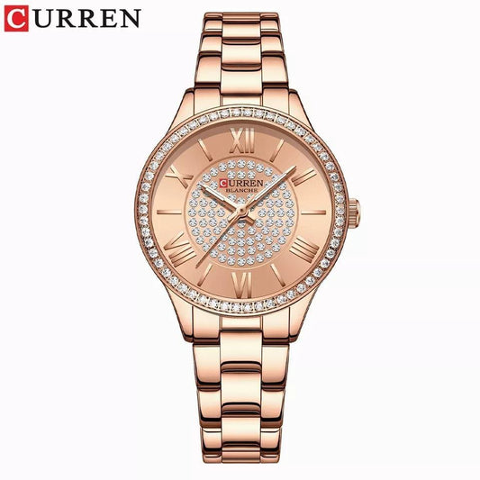 CURREN LADIES 9084 ROSE GOLD SILVER