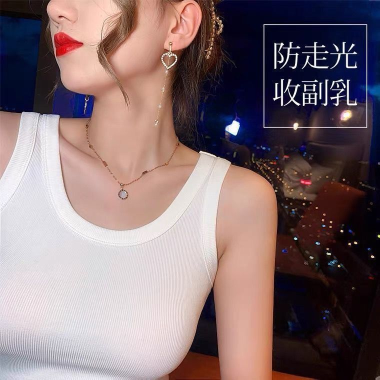 New Camisole vest Women Tops T-shirts Small Tank top slim Women's Cotton Ladies Girls' Suspended Vest Female Camisole wearoutside sleeveless threaded t-shirt Running Gym Yoga Lingerie Clothing Dresse