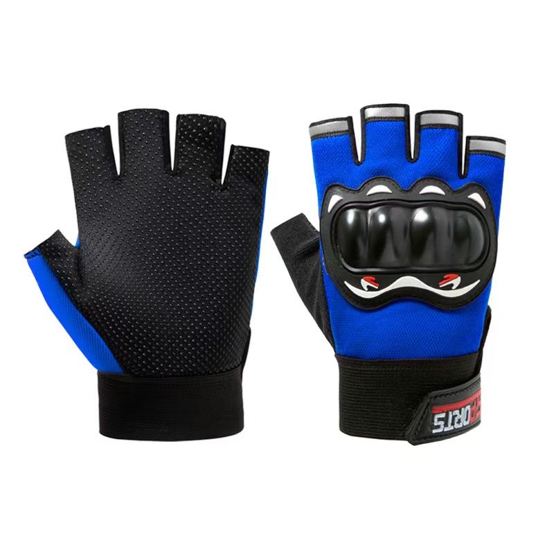 Half-finger gloves Men's And Women's Motorcycle Gloves Protective shell Cycling Gloves open-finger tactics gloves Outdoor Sports protection Fitness Barbell Equipment Weightlifting riding climbing