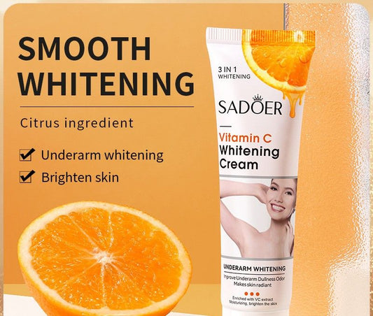 Vitamin C Whitening Underarm Cream – Moisturizes, Nourishes, and Brightens Skin