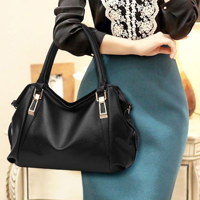 Women's bag Female Shoulder bag Handbag for women Crossbody bag new Casual fashion soft bags large capacity oblique body handbag Solid Color blue black