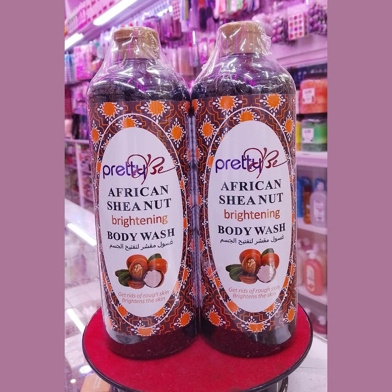 Two Prettybe African Shea Nut Brightening Body Wash