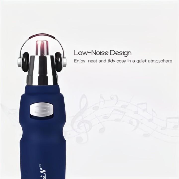 Low Noise Electric Nose Ear Trimmer for Men Washable Trimmer Head Portable Nose Ear Hair Clipper