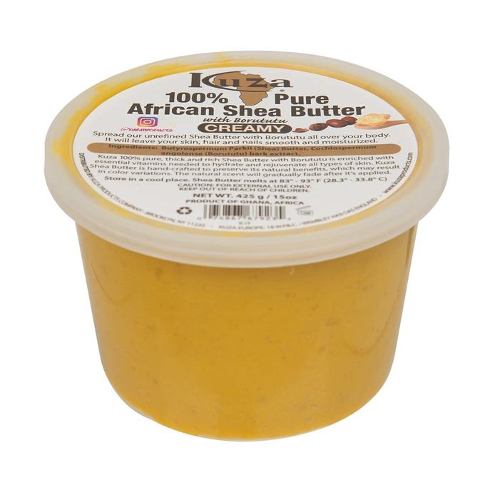 Pure African Shea Butter with Borututu, Yellow Creamy