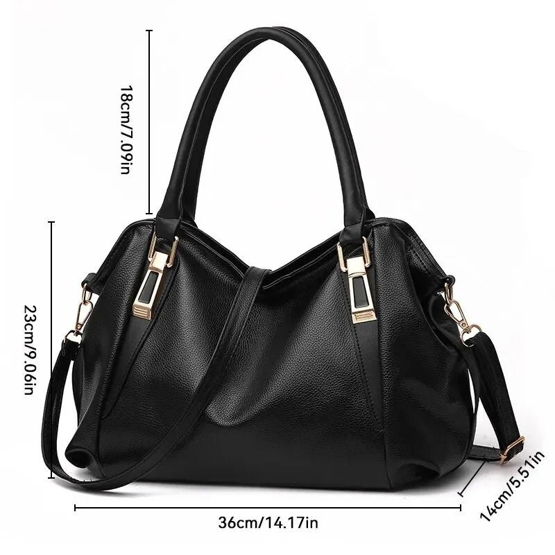 Women's bag Female Shoulder bag Handbag for women Crossbody bag new Casual fashion soft bags large capacity oblique body handbag Solid Color blue black