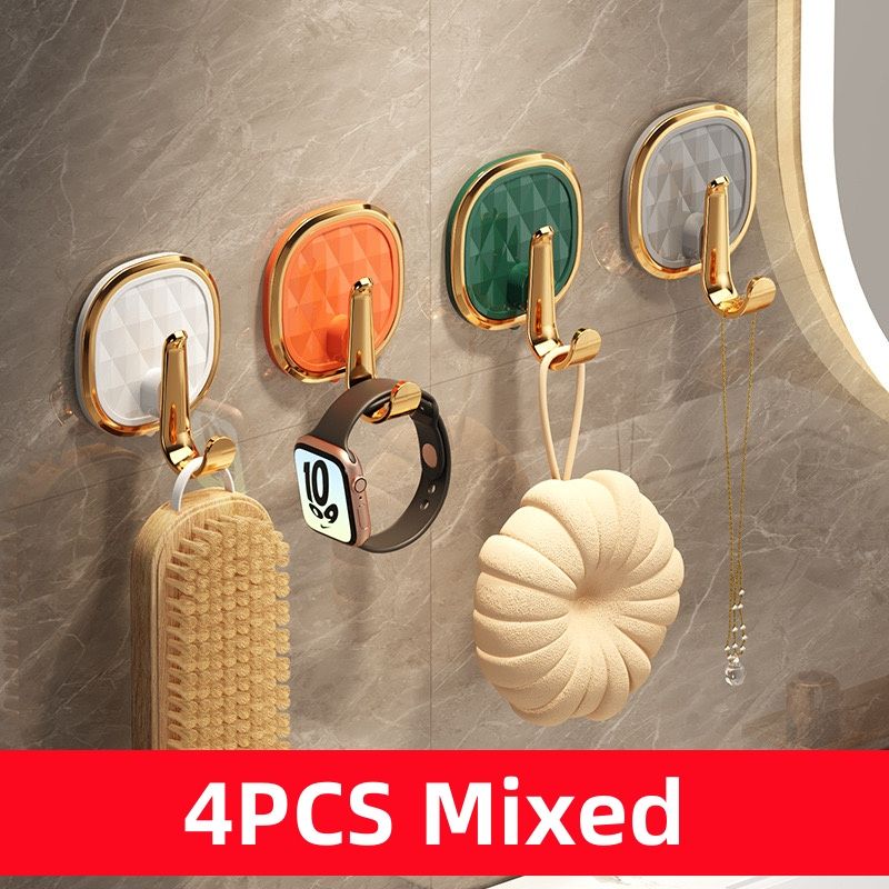 New Arrivals Light Luxury Adhesive Hook Wall-Mounted Hanger for Clothes Towels And Robes - Easy Installation, Multi-Functional And Stylish