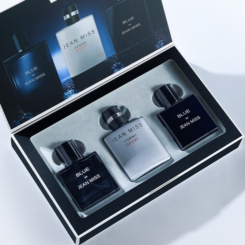 3Pcs Men Perfume Set Woody Fragrance Eau de Parfum Cologne Perfume Gift Box