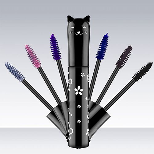 6 Color Mascara Waterproof Fast Dry Eyelashes Curls Extension Make-Up Eyelashes Blue Pink Purple Black White Coffee Ink Mascara