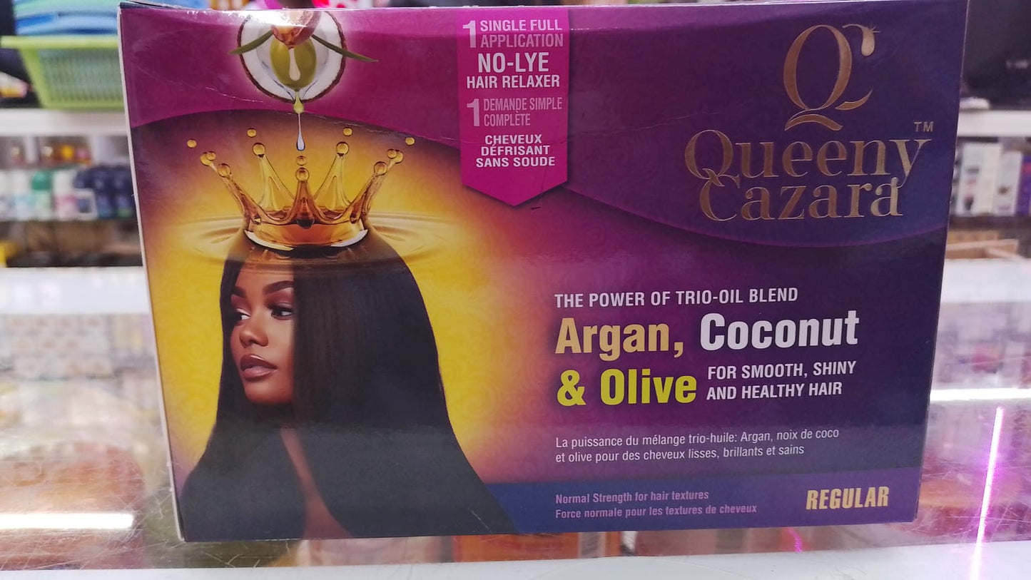 Queeny Cazara no-lye relaxer kit regular strength