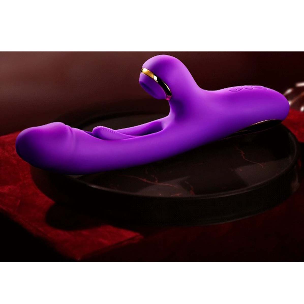 Flapping Vibrator Dildo G Spot Rabbit Clitoris Vibrator with 7 Sucking modes 7 Vibration 7 Flapping Modes for Clit Nipples Anal Multi Stimulation Rechargeable Adult Sex Toys for Women Couples