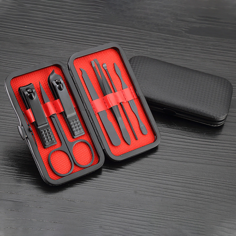 Home Nail Clipper 7piece Set Large Opening Manicure Tool Unisex Mini Compact Gift Eyebrow Clip Tweezers