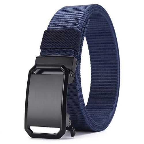 New Arrivals Men's Belt Automatic Metal Buckle Nylon Webbing Outdoor Work Tactical Belt Toothless Automatic Buckle Casual Sports Canvas Belts Military Training Pants Belt For Men High Quality Nylon S