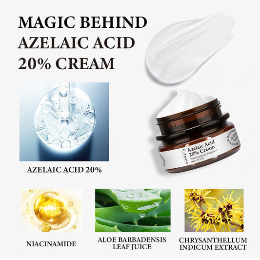 Azelaic Acid 20% Whitening Fades Acne Cream Freckle Remove Melasma Dark Pigment Spots Melanin Alpha Arbutin Face Cream Skin Care