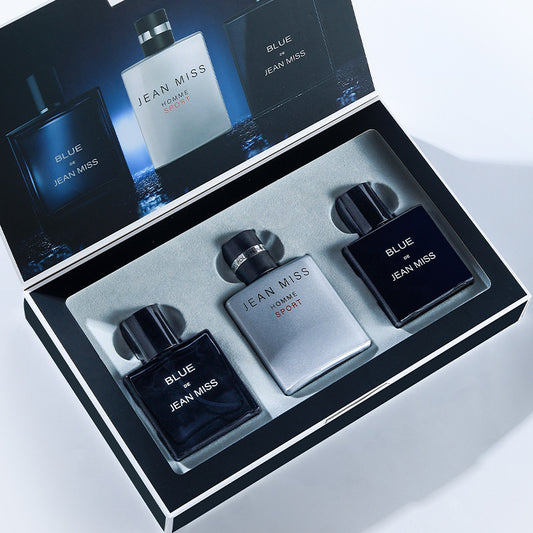 3 PCS Men's Perfume Set Three Fragrance Long Lasting Cologne Sports Perfumes Refreshing Perfume Ocean Gentleman Gift Box