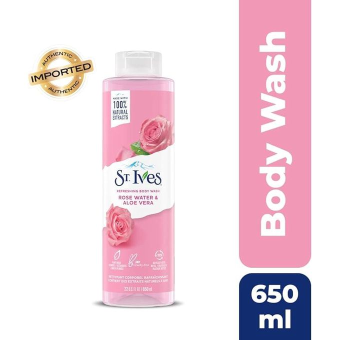 Rose Water & Aloe Vera Refreshing Body Wash 650ml