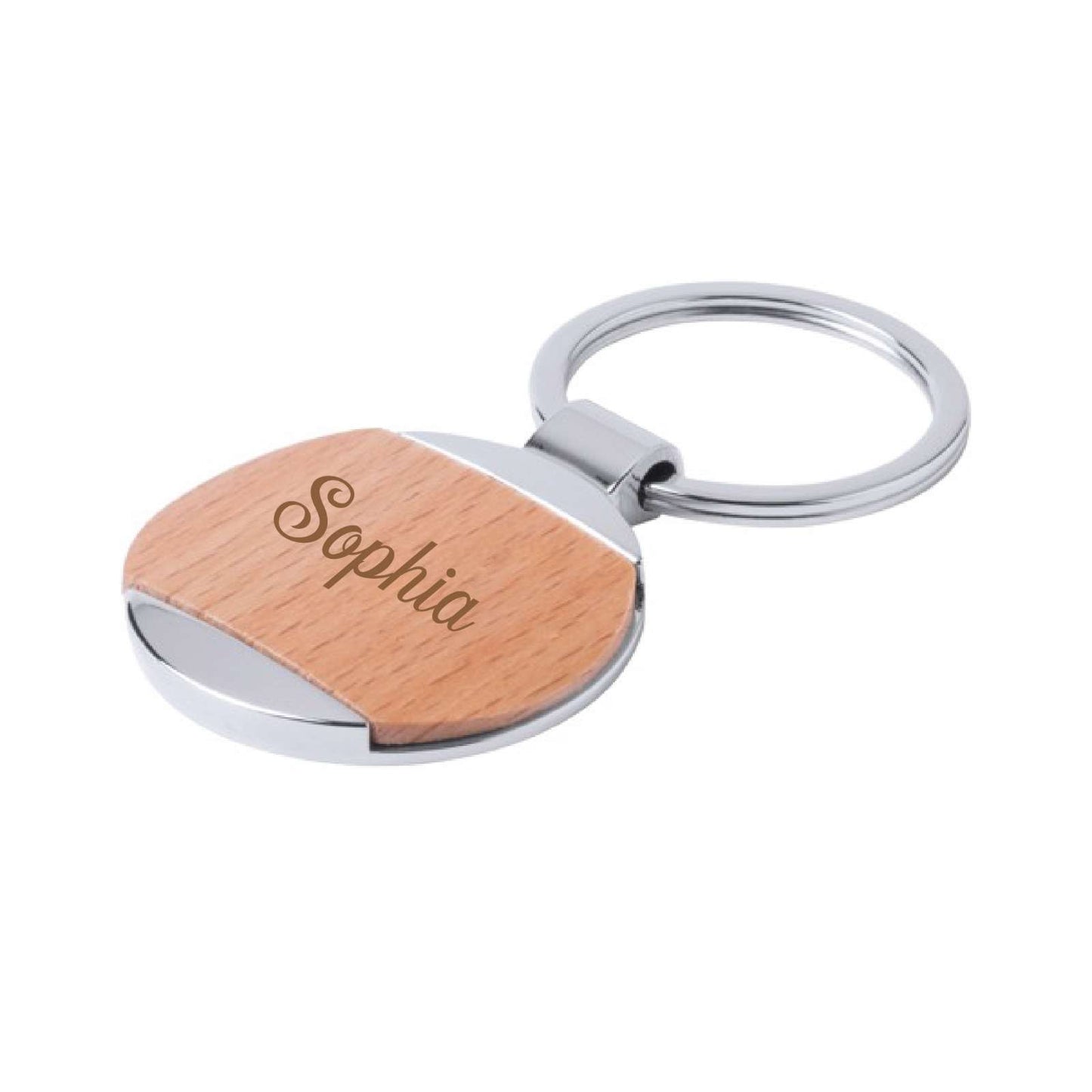 Round Wooden Key Holder