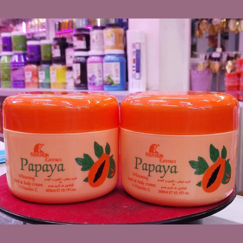 Roushun Papaya Hand & Body Cream with Vitamin E (300ml)