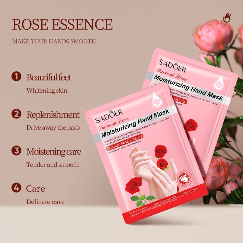5 pairs in one combination Fruit flavored Hand Mask SADOER Moisturizing and Moisturizing Hand Mask for Tender Skin