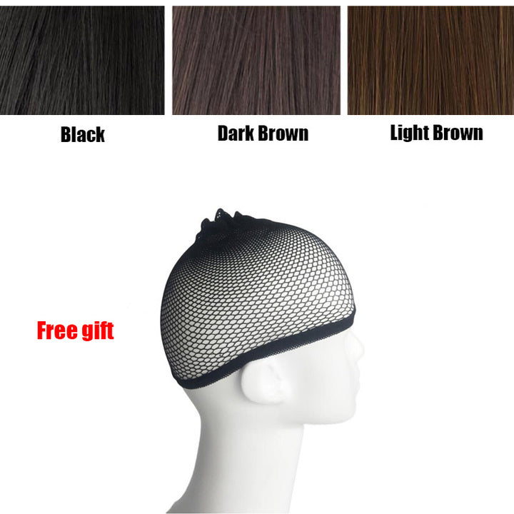 Premium 26inch Bangs Wigs Hair Synthetic Wigs Hair Ladies Long Straight Wigs for Black Women