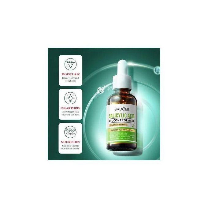 Salicylic Acid Serum For Face Shrink Pores, Gentle Exfoliating, Salicylic Acid For Anti Acne, Pimple, Spot, Blackhead Salicylic Acid Acne Treatment...