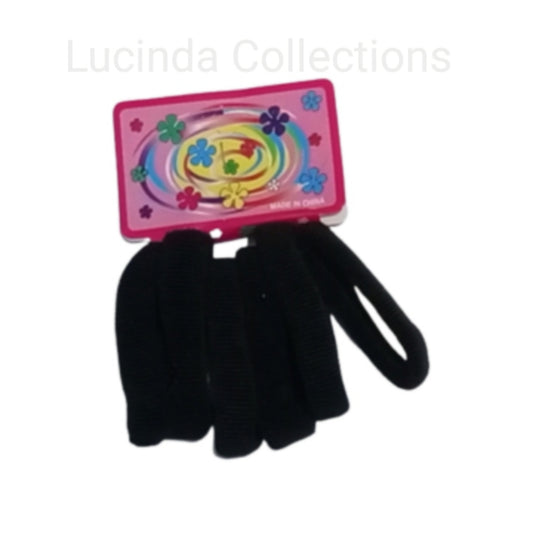 72Pcs Black Pony Tail Hair Bands / Hair Ties Elastic Holder Hair Band Styling Accessories