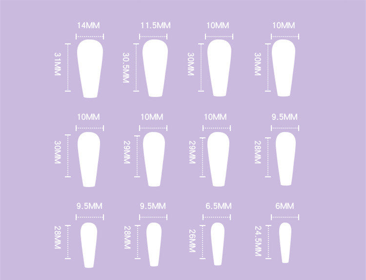 Wear Nail Pink Purple Glitter French Sequins Nail Wear Nail Stickers Nail Art Pieces Finished Removable nail