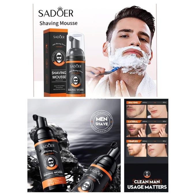 Shaving Mousse For Men – Smooth Glide Foam For A Clean, Comfortable Shave (1pc)