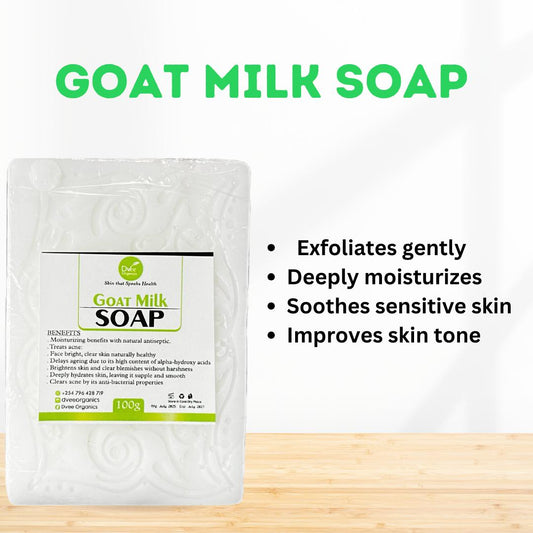 Goat Milk Soap - Dvee Organics. Mild Cleansing Bar for Sensitive Skin