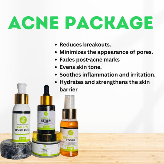 Acne Package - Dvee Organics - Clears Acne & Pimples