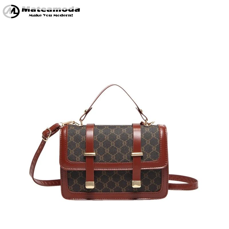 Mateamoda Stylish Monogram Print Boston Bag Crossbody Bag Handbag