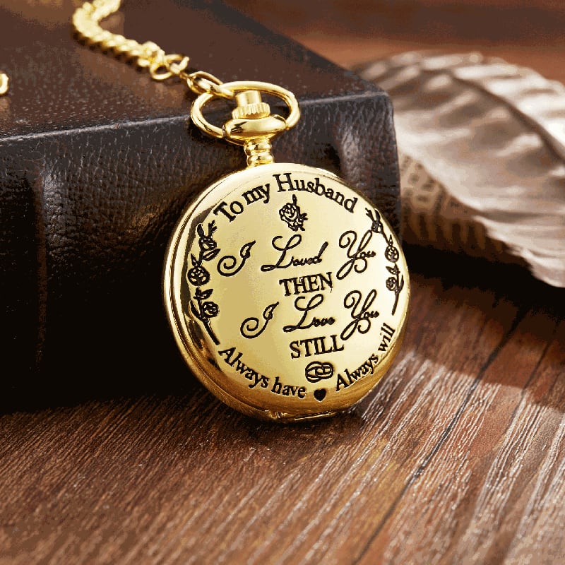 Classic Popular Pocket Watch Antique Steampunk Vintage Roman Numerals Quartz Pocket Watch Gold Case Necklace Pendant Clock Chain Mens Women Quartz Watches Gift For Son