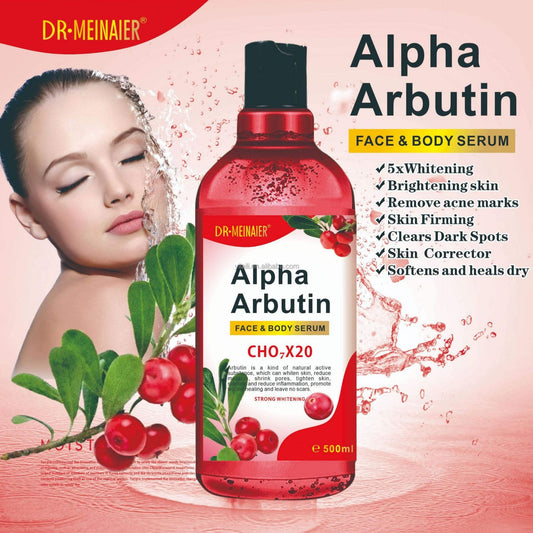 DR MEINAIER Alpha Arbutin Face & Body Serum - Brightening, Clears Spots, Acne and more