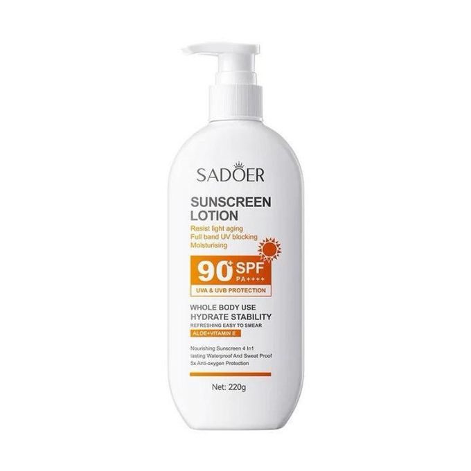 Sunscreen lotion 90+ spf