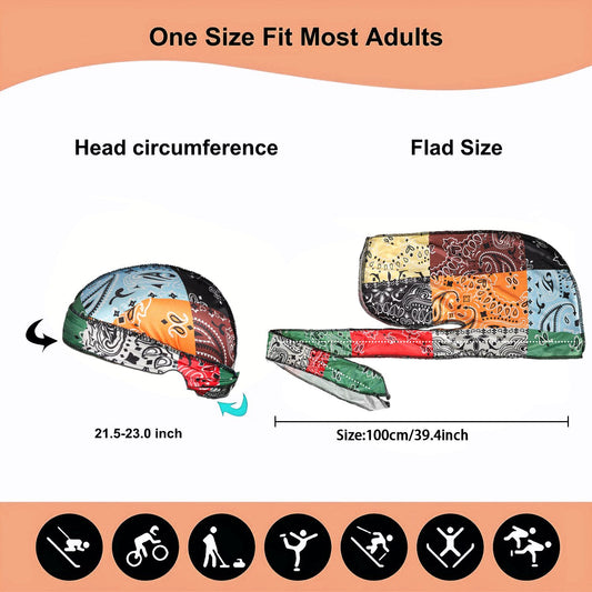 3 Pcs Silk Silky Durag Set for Men and Women Waves Doo Rag Long Tail Headwrap Silky Wave Durag Chemo Cap Satin Doo Rag for 360 Waves