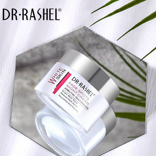 Dr Rashel Vitamin C Brightening & Anti-Aging Night Cream 50g - Niacinamide & Arbutin Hydrating Fade Spots Repair & Firming Overnight Skin Tone Even Dark Spot Reduction Face & Neck