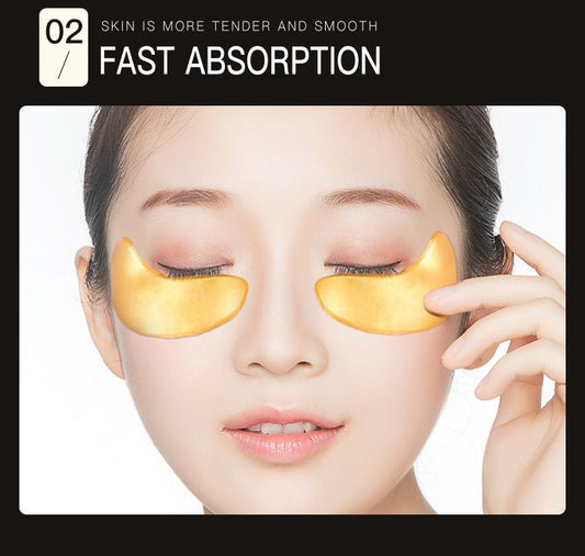 5 PCS Golden eye mask , Moisturizing and Nourishing,Reducing Eye Wrinkles and Bags