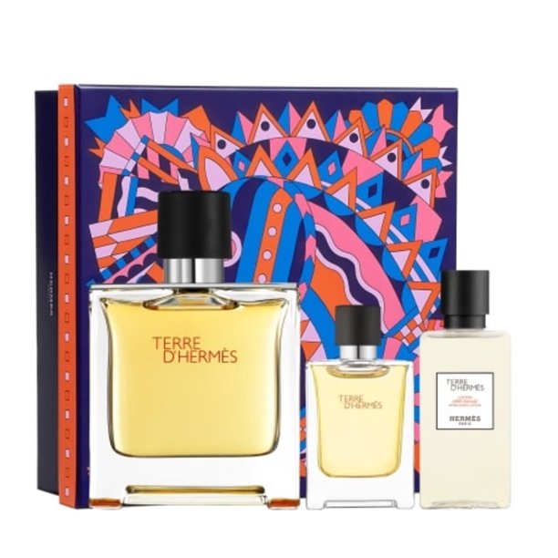 Terre DHermes PARFUM 3 Piece Gift Set with ASL & Mini Perfume