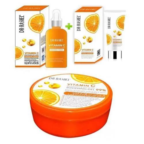 Dr. Rashel Vitamin C Anti-Ageing Toner + Cleanser + Soothing Gel