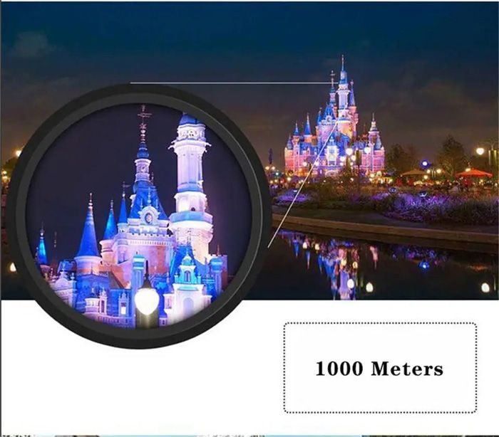 700x25 HD Zoom Portable Powerful Binoculars Long Range BAK4 Telescope Jumelles Folding FMC Binoculars for Hunting Camping Travel